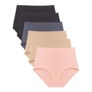 Underpant - (3 in 1) Plain High Rise Briefs