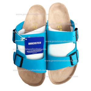 Birkenstock - Double Strapped Sea Blue Leather Birkenstock