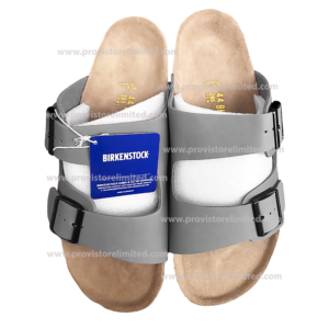Birkenstock - Double Strapped Gray Leather Birkenstock
