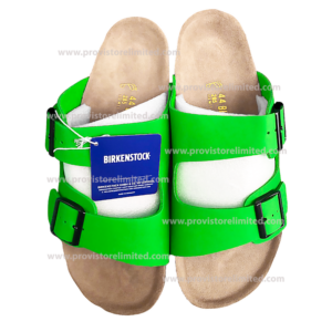 Birkenstock - Double Strapped Green Leather Birkenstock