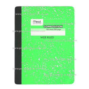 Notebook - Composition Green