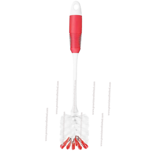 Toilet Brush with Container - Red