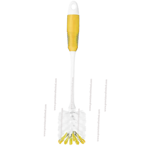 Toilet Brush with Container - Yellow