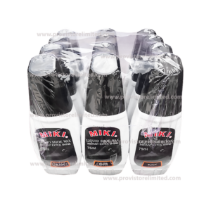 Polish - MIKI Liquid Black Polish (Pack of 12)