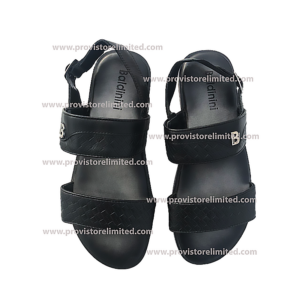 Sandals - Black Designer Leather Sandals