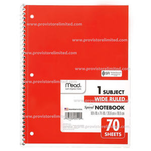 Notebook - Spiral Orange