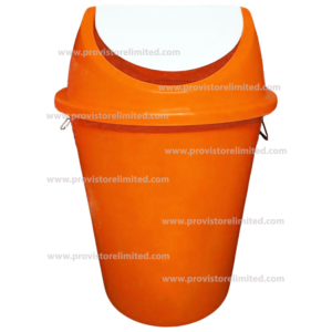 Dustbin - Orange  Refuse / Rubbish container / Dust bin
