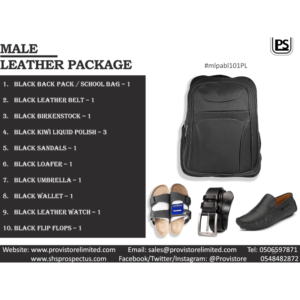 1. Gentlemen Black Leather Package 01 - [#mlpabl101PL]