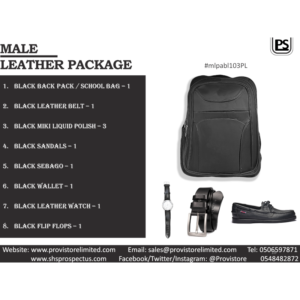 1. Gentlemen Black Leather Package 03 - [#mlpabl103PL]