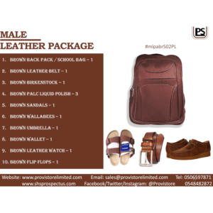 1. Gentlemen Brown Leather Package 02 - [#mlpabr502PL]