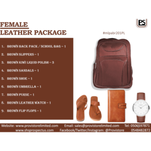 1. Ladies Brown Leather Package 01 - [#felpabr201PL]