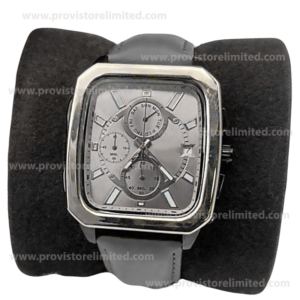 Watch - Male Leather Analog Gray Wrist Watch
