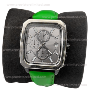 Watch - Male Leather Analog Green Wrist Watch