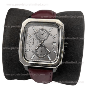 Watch - Male Leather Analog Wine Wrist Watch