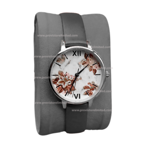 Watch - Ladies Black Leather Watch