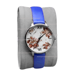 Watch - Ladies Blue Leather Wrist Watch