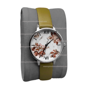 Watch - Ladies Gold Leather Wrist Watch