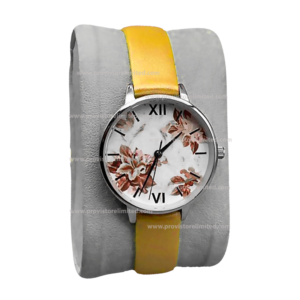 Watch - Ladies Yellow Leather Wrist Watch