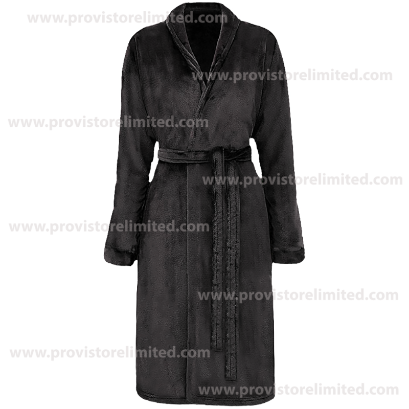 Bath Robe - Black Bathrobe