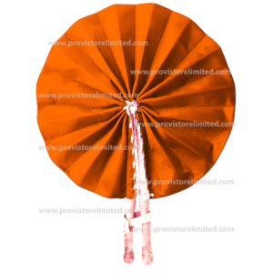 Hand Fan - African Made Orange