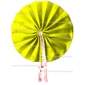 Hand Fan - African Made Yellow