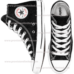 Shoe - Converse High White and Black Chuck Taylor / Canvas
