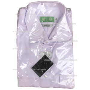 Sleeve Shirt - Long Kasper Plain Blue Long Sleeve