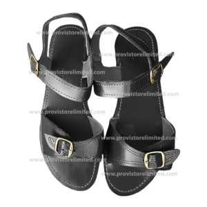 Sandals - Playdeck Black Ladies Leather / Play deck