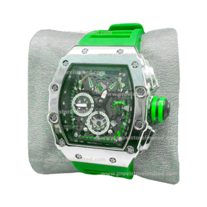 Watch - Male Plastic Strap Analog Green Wrist Watch