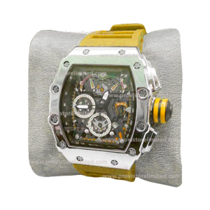 Watch - Male Plastic Strap Analog Yellow Wrist Watch