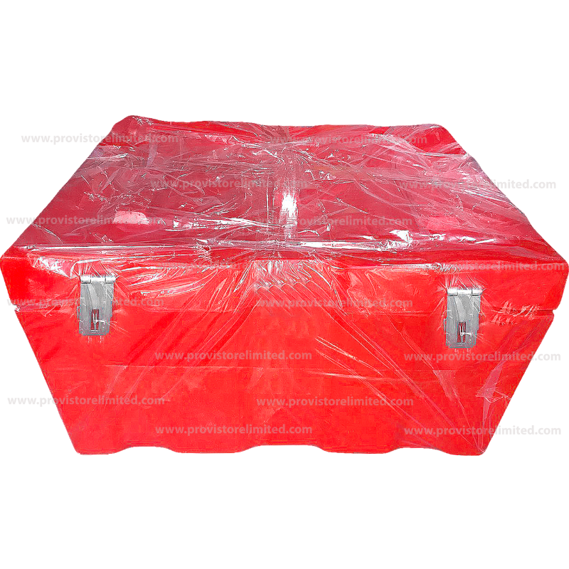 Chop Box (Medium Size) - Plastic Lockable Red ChopBox / Trunk