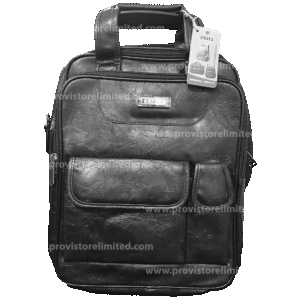 Back Pack Omaya Men Leather - Black / School Bag / Backpack