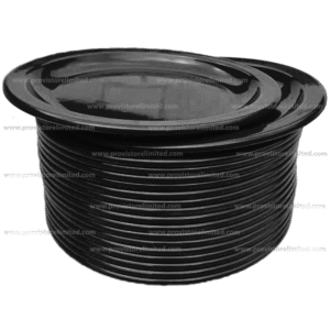 Plate - (2 in 1) Melamine / Plastic Black