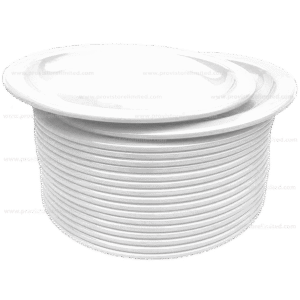 Plate - (2 in 1) Melamine / Plastic White
